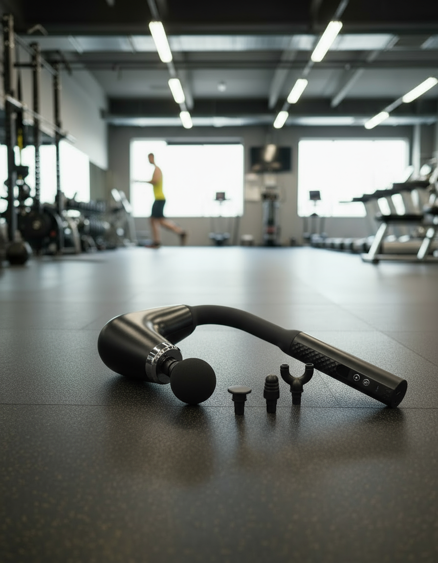 Long-Handle Massage Gun – Back & Neck Pain Relief