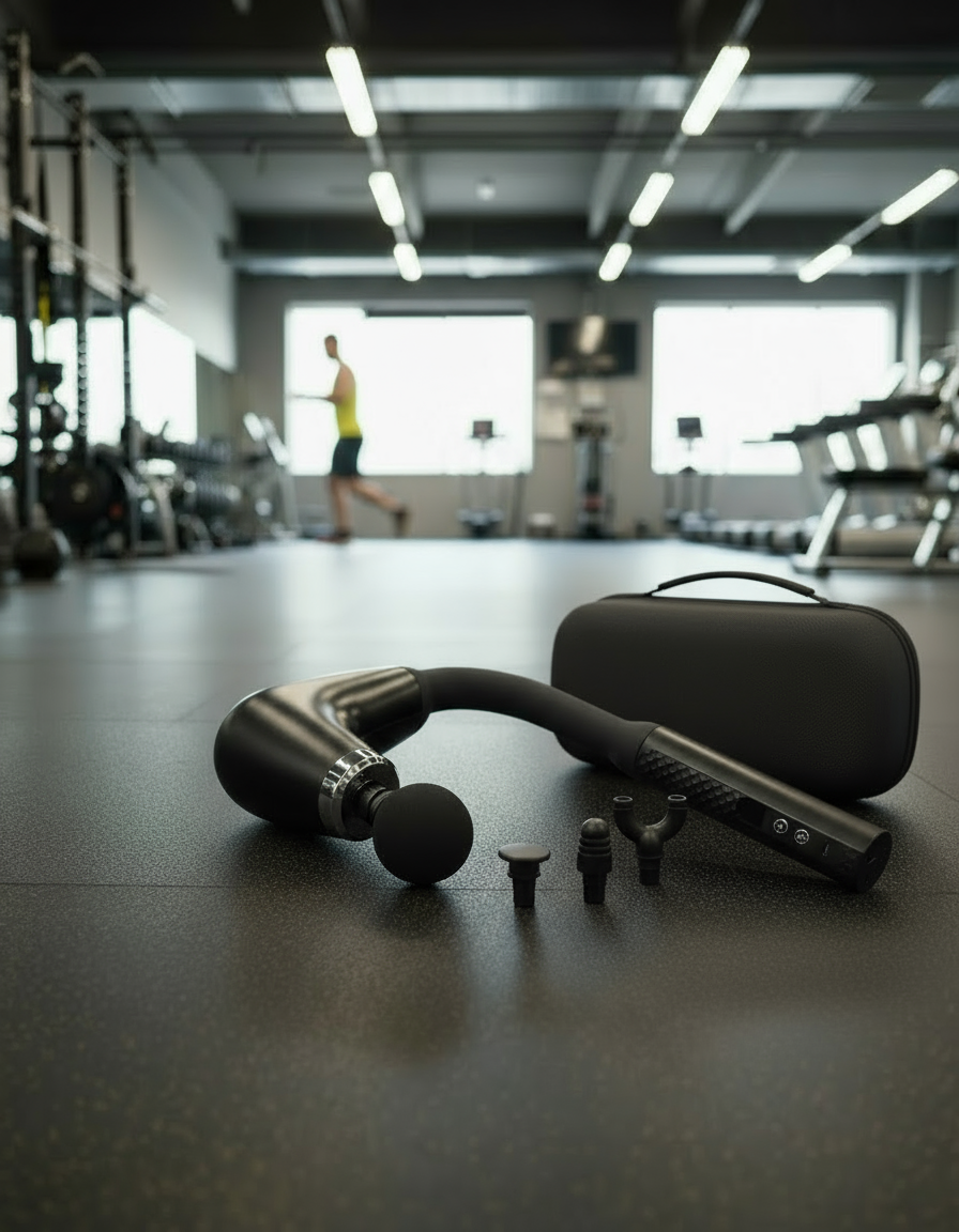 Long-Handle Massage Gun – Back & Neck Pain Relief