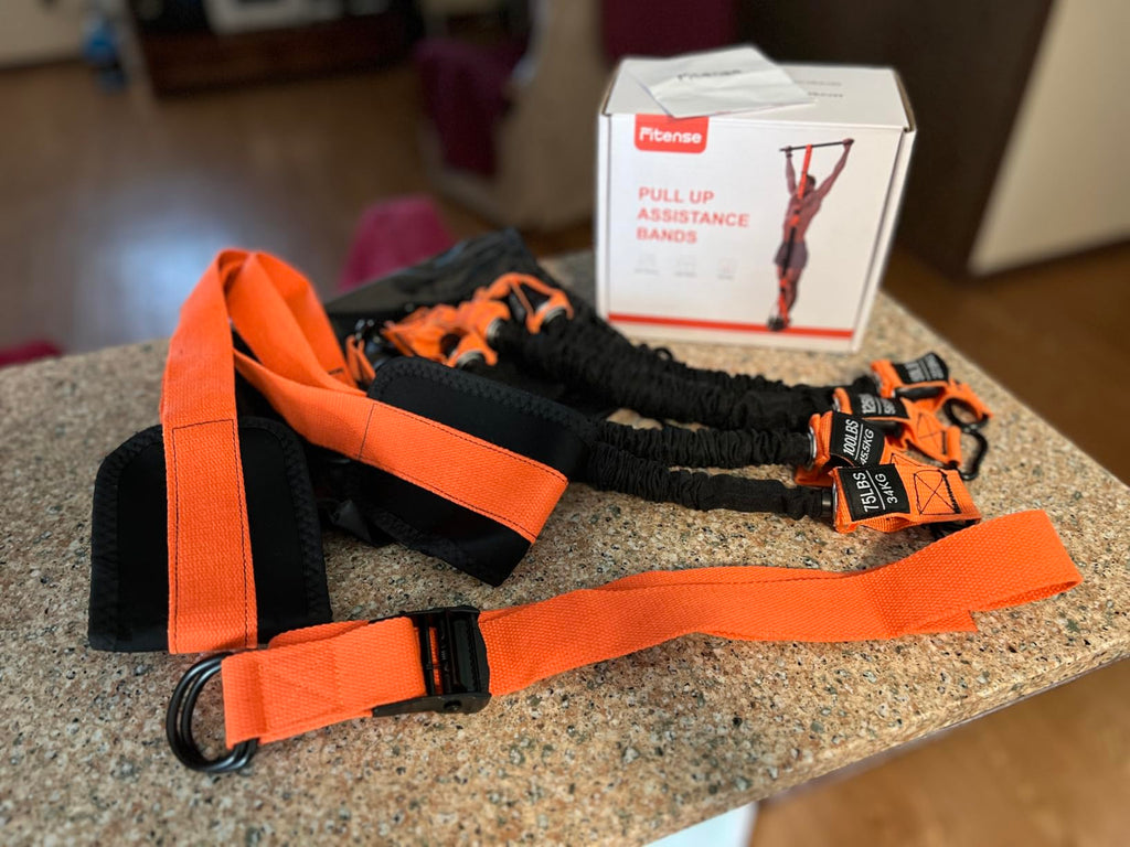 Pull Up Assist Bands with Feet Support – Heavy Duty Resistance Bands for Pull Up Bar Training