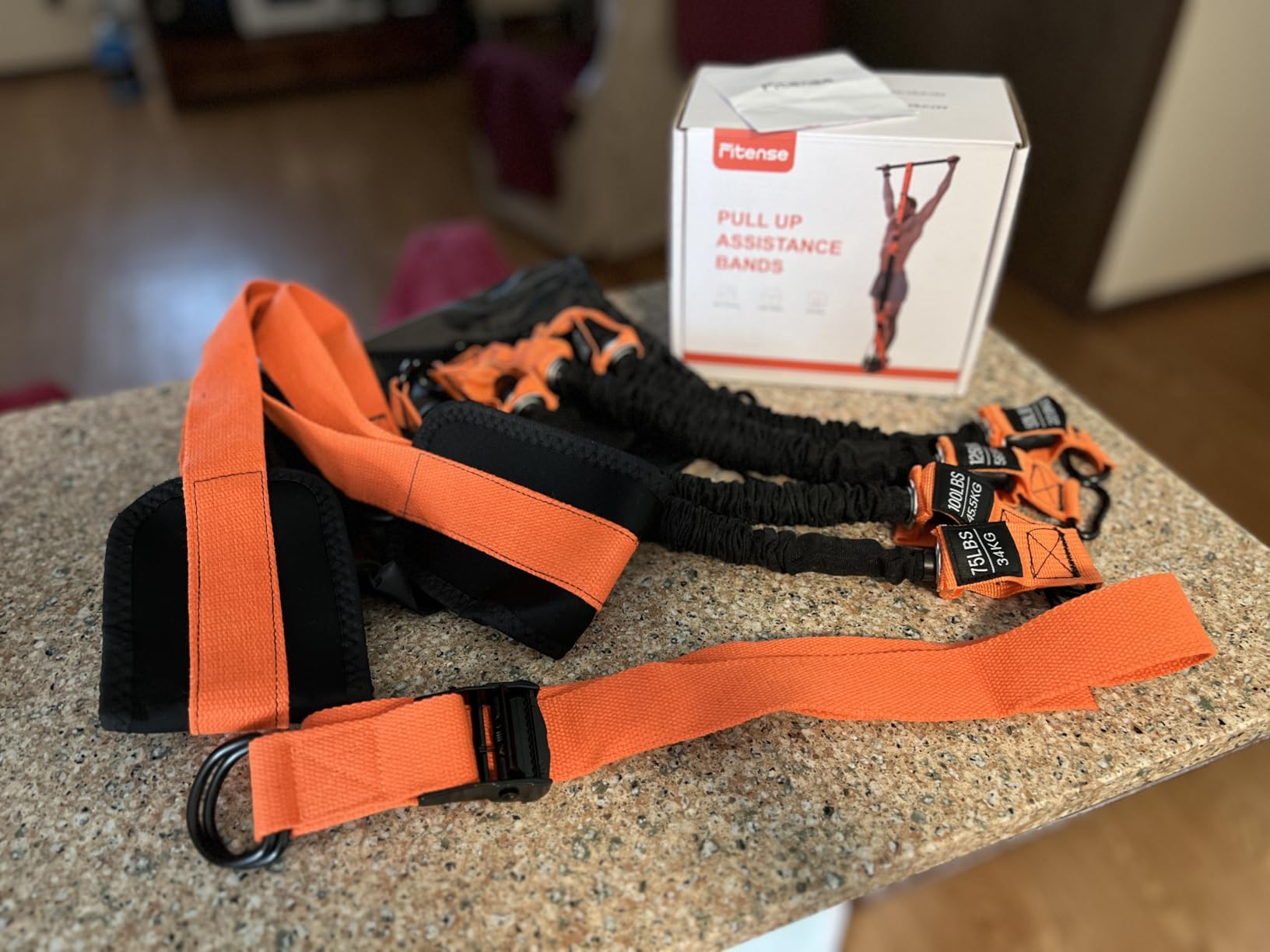 Pull Up Assist Bands with Feet Support – Heavy Duty Resistance Bands for Pull Up Bar Training