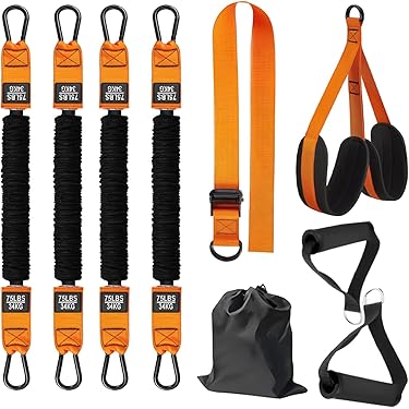 Pull Up Assist Bands with Feet Support – Heavy Duty Resistance Bands for Pull Up Bar Training